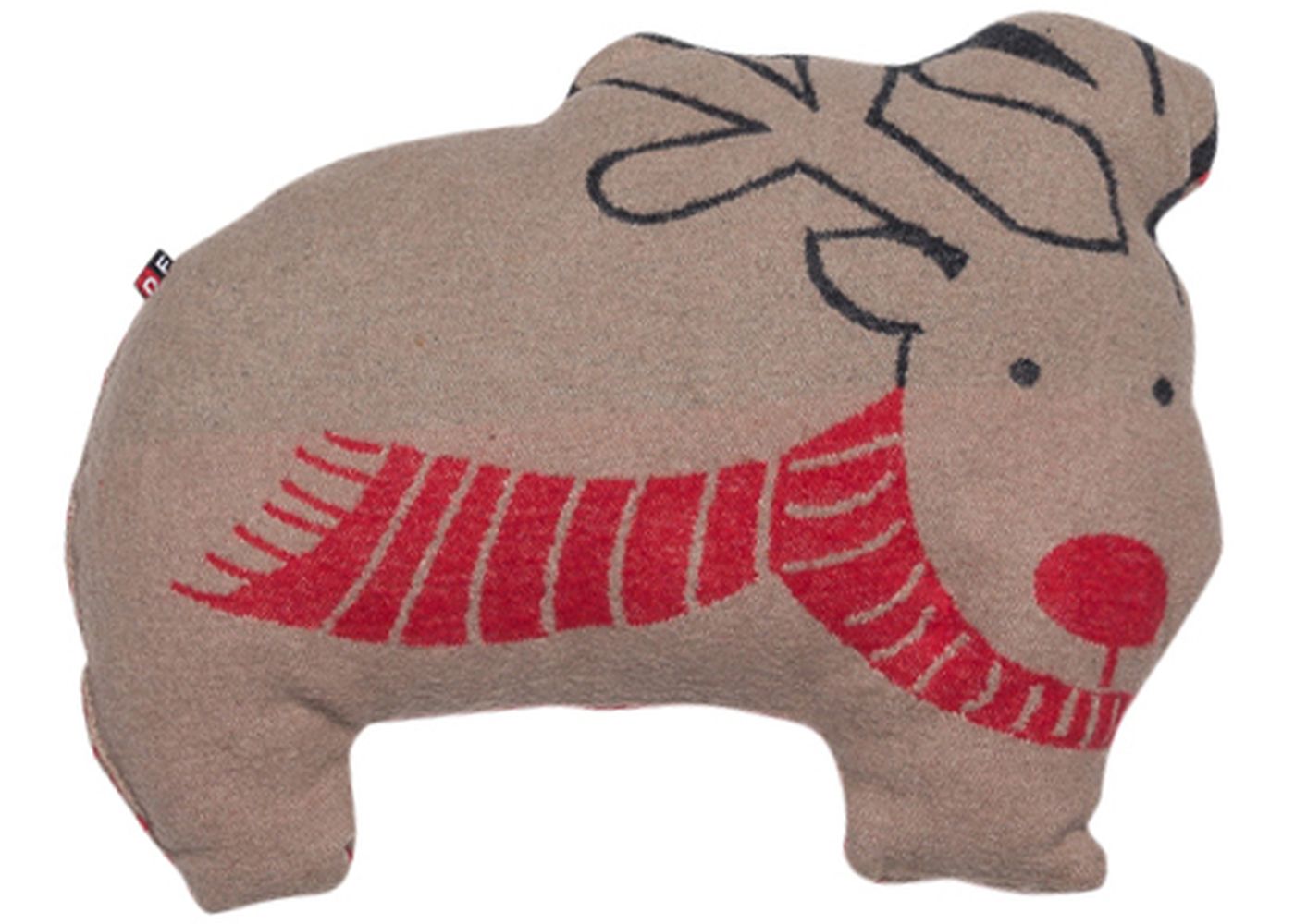 SILVRETTA filled cushion “Rudolf with scarf”