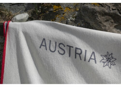 LUCA flannel cotton throw “Austria”